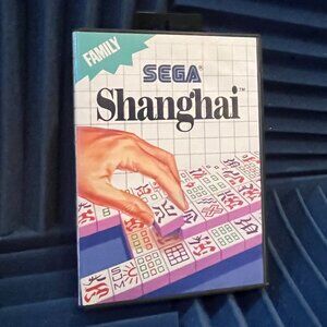 RARE Sega Master System Shanghai game, complete in box, not tested